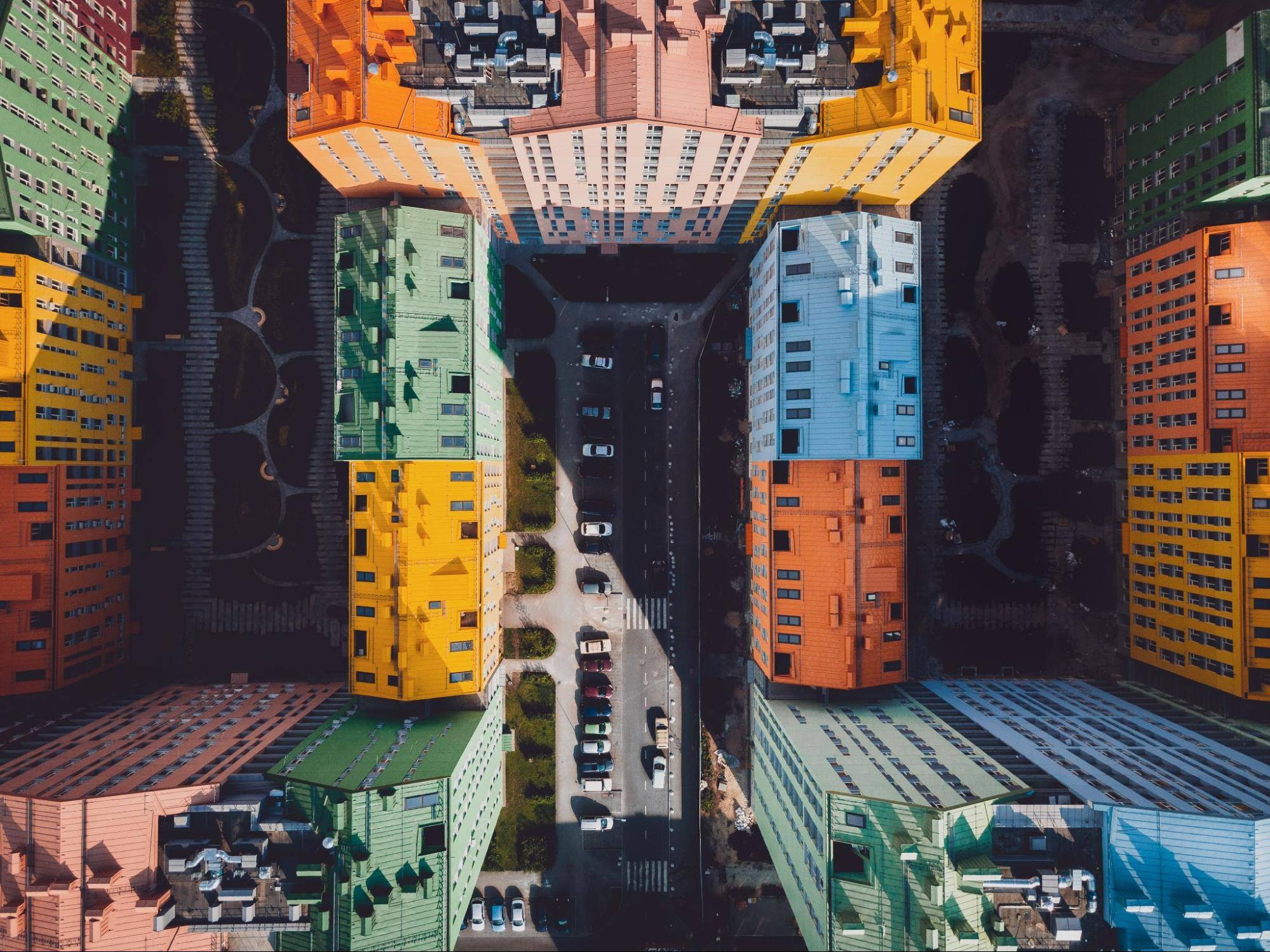 Building rooftops